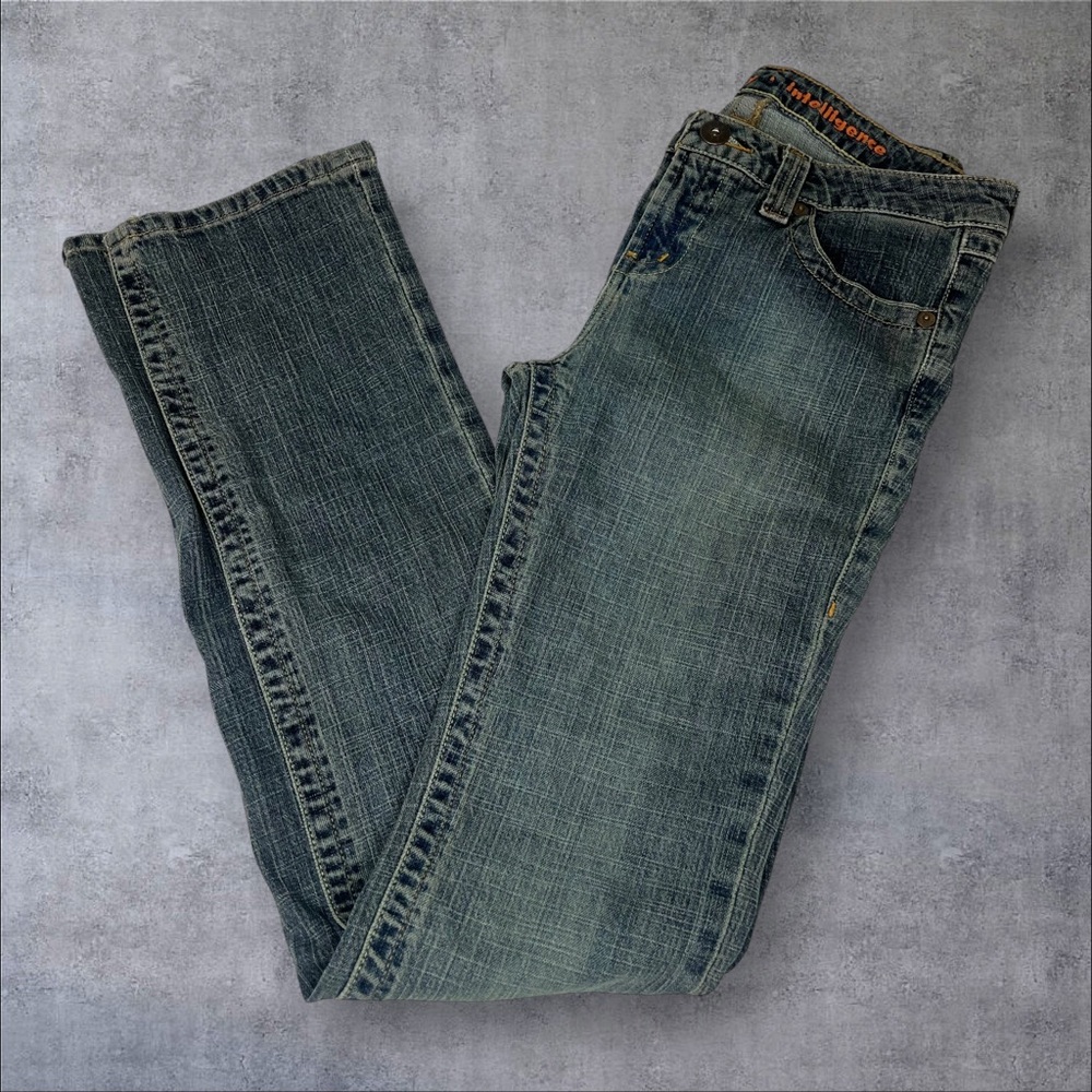 Y2K lei Straight Leg Unique Wash 11 XLong